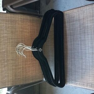 10 Black JM Velvet Hanger